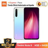 Xiaomi Redmi Note 8 (64GB ROM con 4GB RAM, Snapdragon™ 665, Android, Nuevo, Móvil)