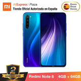 Xiaomi Redmi Note 8 (64GB ROM con 4GB RAM, Snapdragon™ 665, Android, Nuevo, Móvil)
